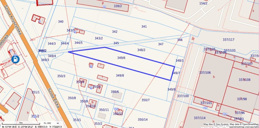 Białystok, Bacieczki, szosa Ełcka, Działka na sprzedaż